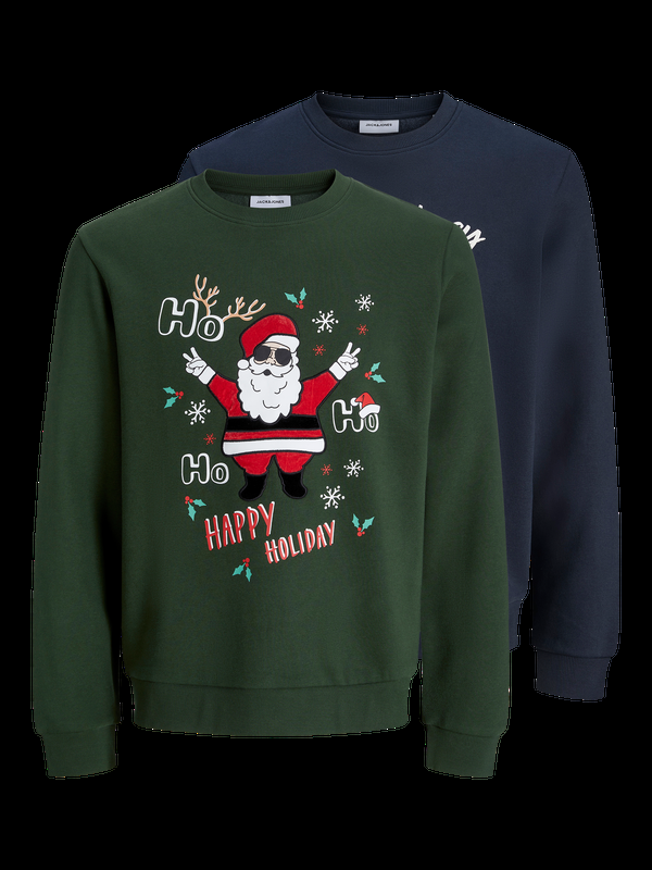 premium by jack & jones 2-pack X-mas Sweatshirt Green / Kombu Green