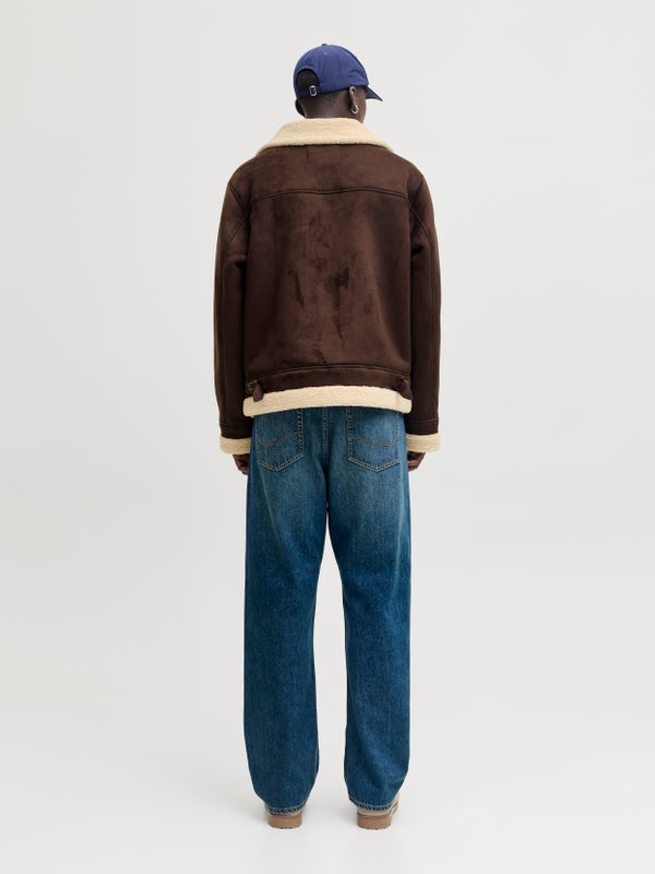 Premium By Jack & Jones Aviator Jacket Brown / Chocolate Brown