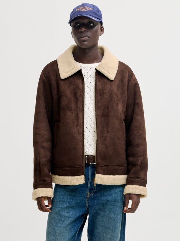 premium by jack & jones Aviator jacket Brown / Chocolate Brown