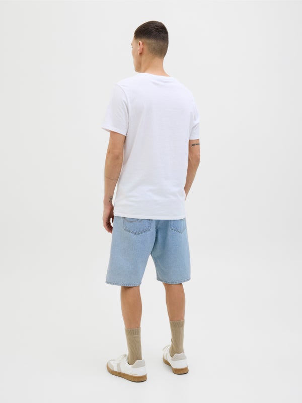 Premium By Jack & Jones Baggy Fit Denim Shorts Blue / Blue Denim