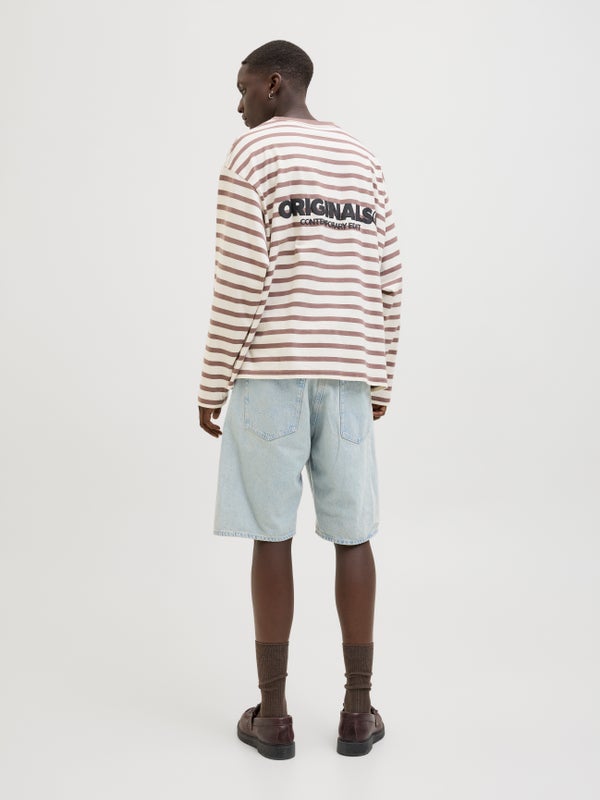 Premium By Jack & Jones Baggy Fit Denim Shorts Blue / Blue Denim