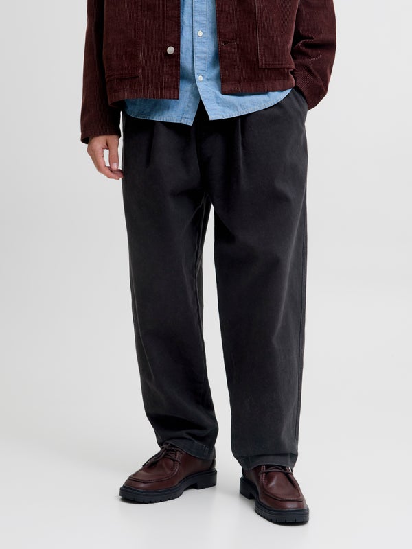 premium by jack & jones Barrel Fit Joggers Black / Black