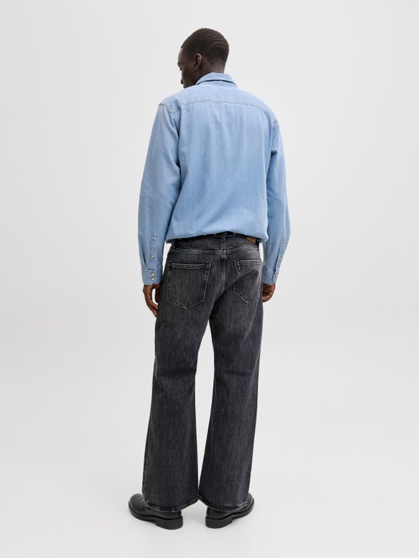 Premium By Jack & Jones Comfort Fit Denim Shirt Blue / Light Blue Denim