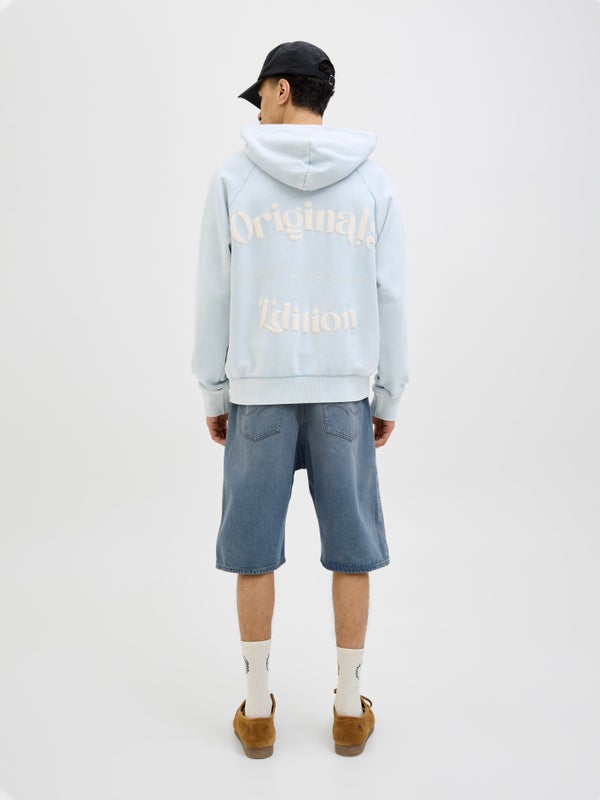 Premium By Jack & Jones Extra Baggy Fit Denim Shorts Blue / Blue Denim