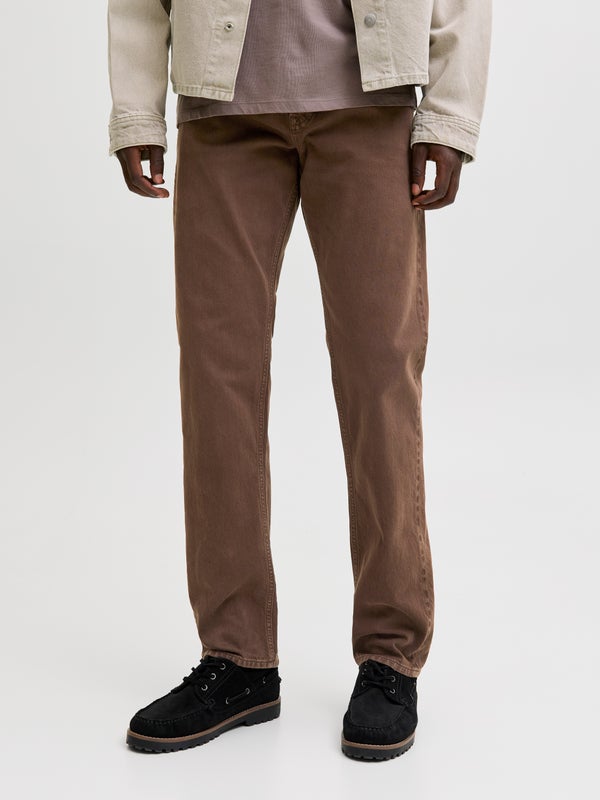 premium by jack & jones JJICHRIS JJORIGINAL SQ 075 Relaxed Fit Jeans Brown / Chocolate Brown