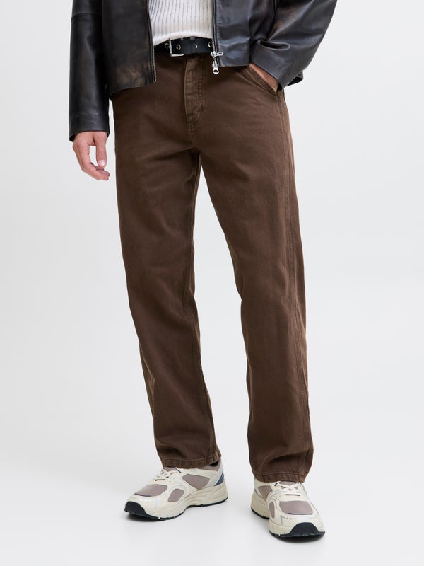 premium by jack & jones JJIEDDIE JJWORKER MF 140 NOOS Loose fit jeans Brown / Chocolate Brown premium by jack & jones JJIEDDIE JJWORKER MF 140 NOOS Loose fit jeans Brown / Chocolate Brown