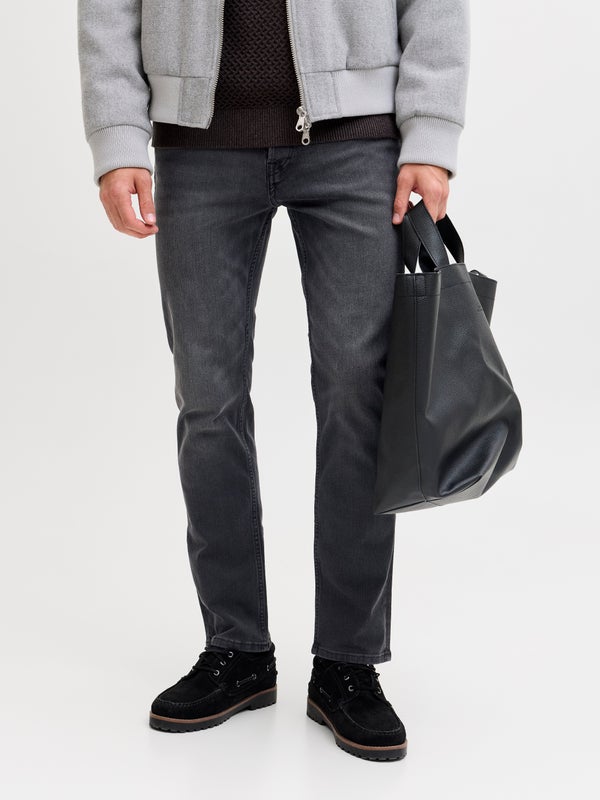 Premium By Jack & Jones JJITIM JJORIGINAL AKM 810 Slim Straight Fit Jeans Black / Black Denim