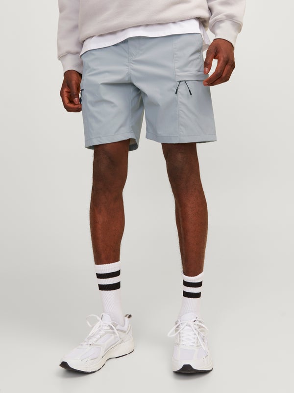 Premium By Jack & Jones Jogger Fit Cargo Shorts Grey / High-rise