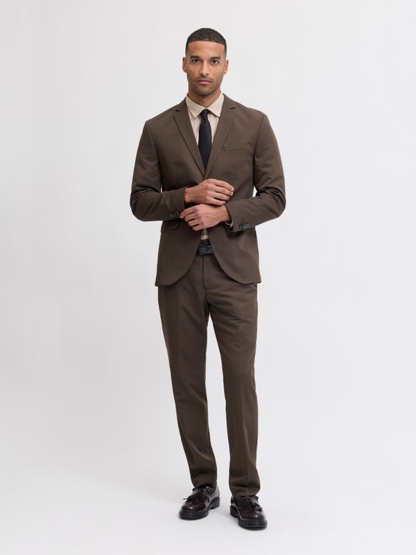 Premium By Jack & Jones JPRFRANCO Super Slim Fit Suit Brown / Delicioso