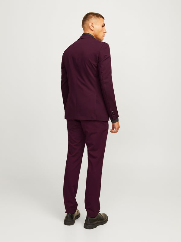 Premium By Jack & Jones JPRFRANCO Super Slim Fit Suit Red / Winetasting