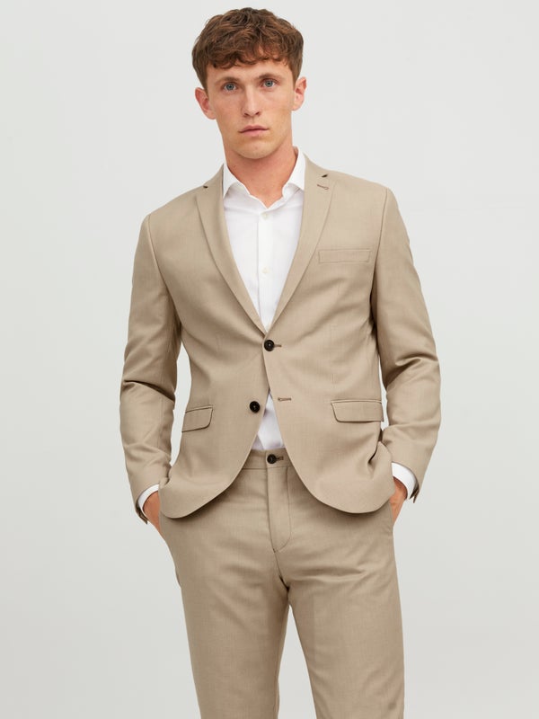 premium by jack & jones JPRSOLARIS Super Slim Fit Blazer Blazer:Beige / Pure Cashmere