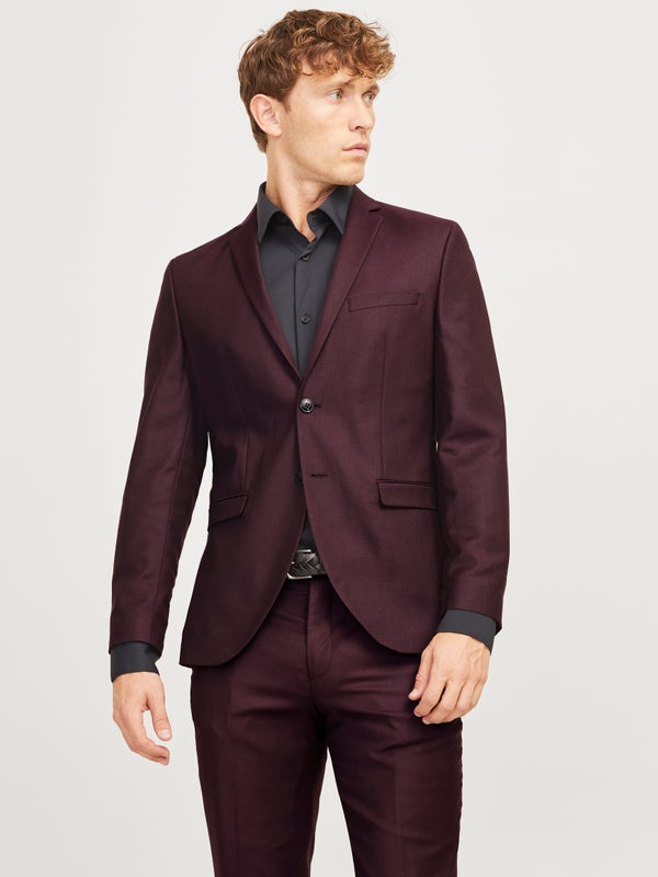 Premium By Jack & Jones JPRSOLARIS Super Slim Fit Blazer Blazer:Red / Winetasting