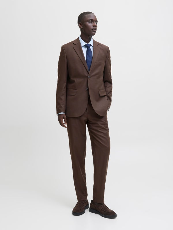 Premium By Jack & Jones JPRSOLARIS Super Slim Fit Suit Brown / Delicioso