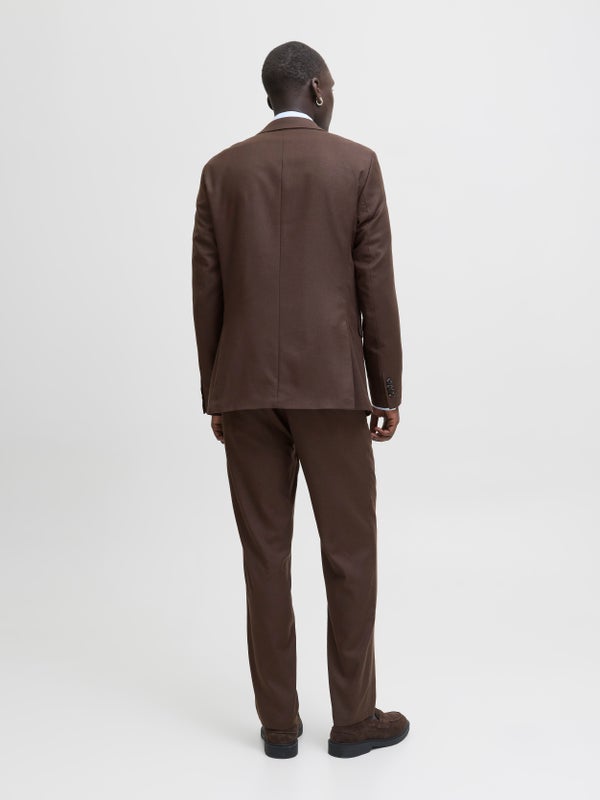 Premium By Jack & Jones JPRSOLARIS Super Slim Fit Suit Brown / Delicioso