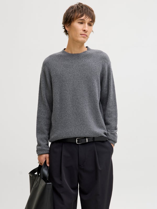 premium by jack & jones Knitted polo Grey / Grey Melange