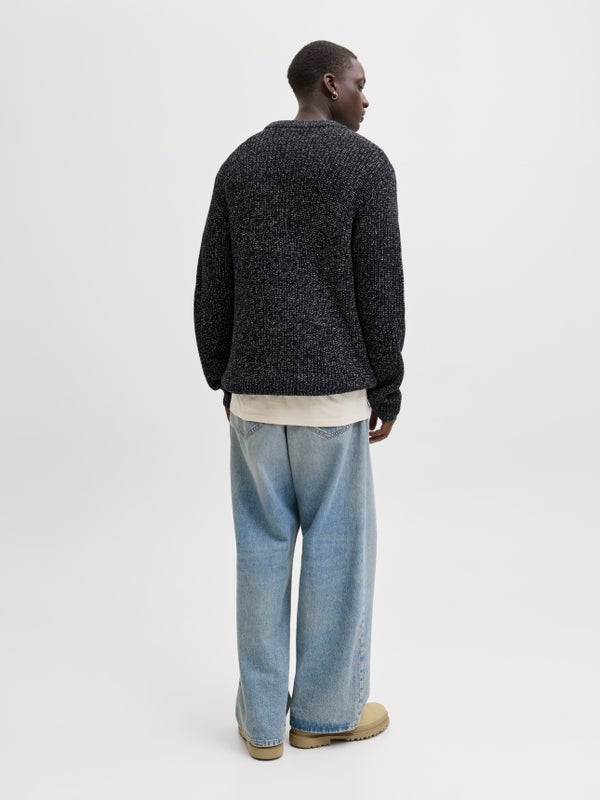 Premium By Jack & Jones Knitted Pullover Blue / Sky Captain