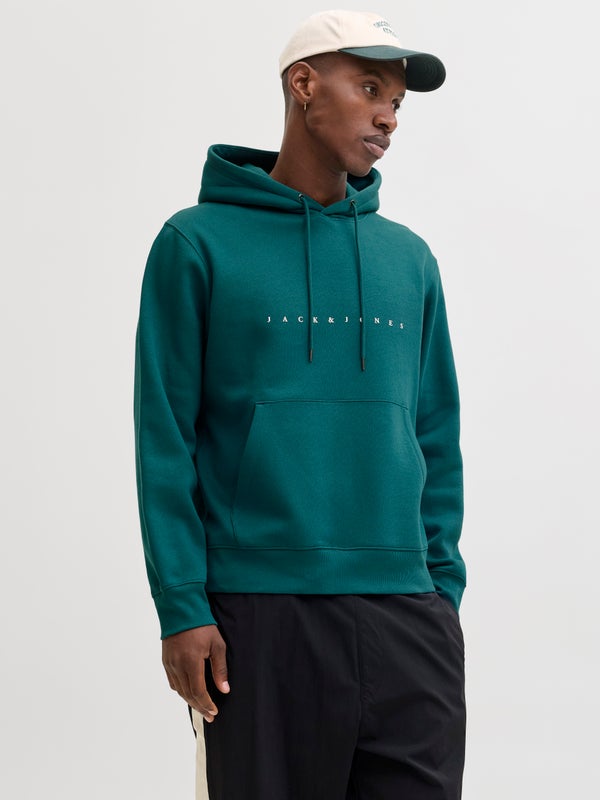 premium by jack & jones Logo Hoodie Aqua / Atlantic Deep