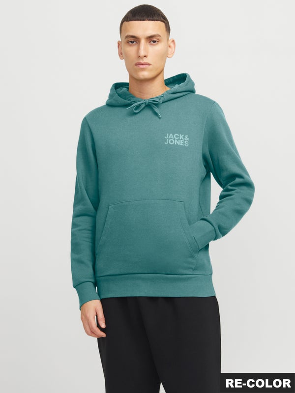 Premium By Jack & Jones Logo Hoodie Aqua / Mineral Blue