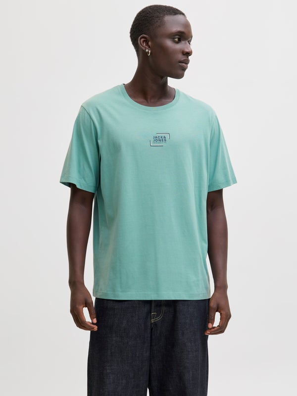 Premium By Jack & Jones Logo T-shirt Aqua / Mineral Blue
