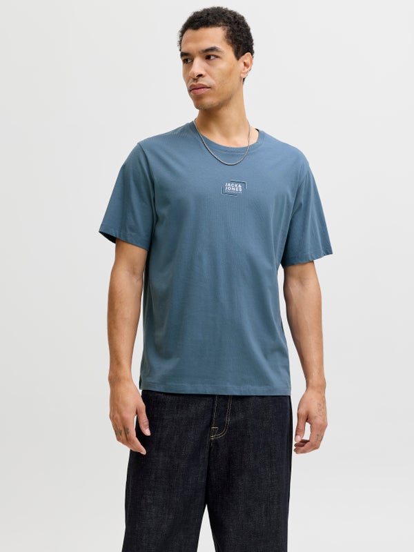Premium By Jack & Jones Logo T-shirt Blue / Blue Mirage