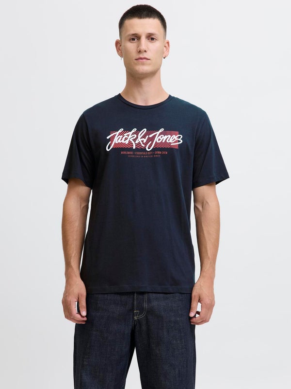 premium by jack & jones Logo T-shirt Blue / Sky Captain