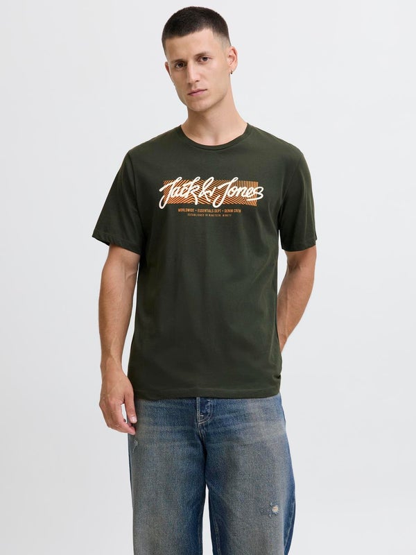 Premium By Jack & Jones Logo T-shirt Green / Duffel Bag