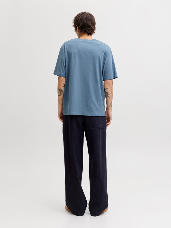 Premium By Jack & Jones Logo T-shirt Grey / Blue Mirage