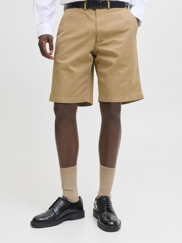 Premium By Jack & Jones Loose Fit Chino Shorts Brown / Elmwood
