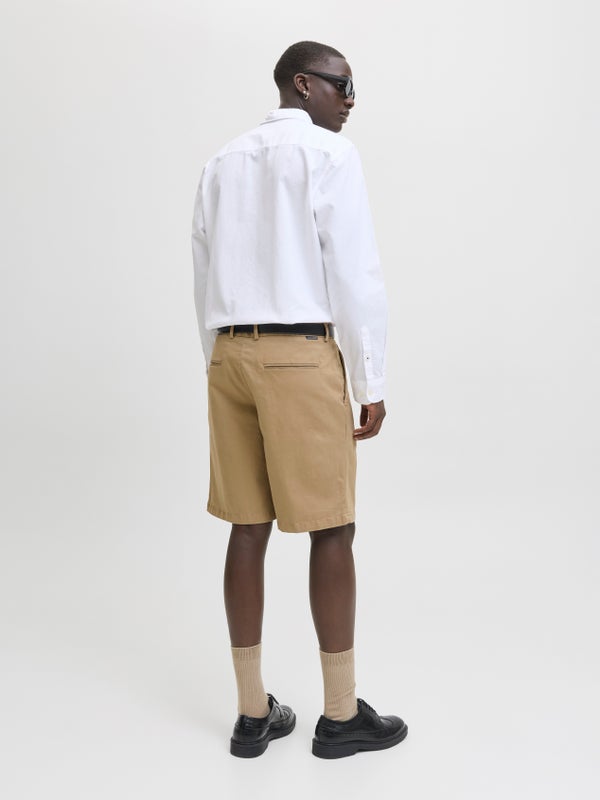 Premium By Jack & Jones Loose Fit Chino Shorts Brown / Elmwood