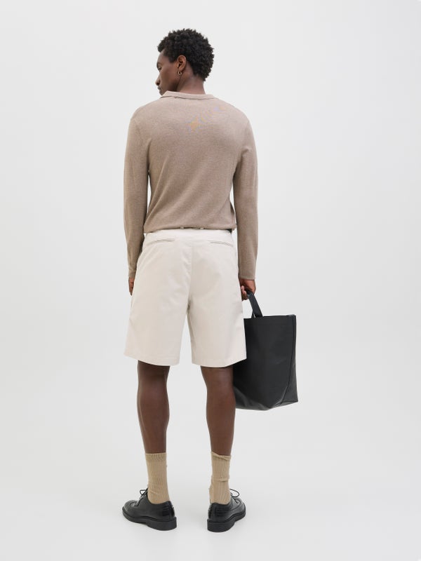 Premium By Jack & Jones Loose Fit Chino Shorts White / Moonbeam