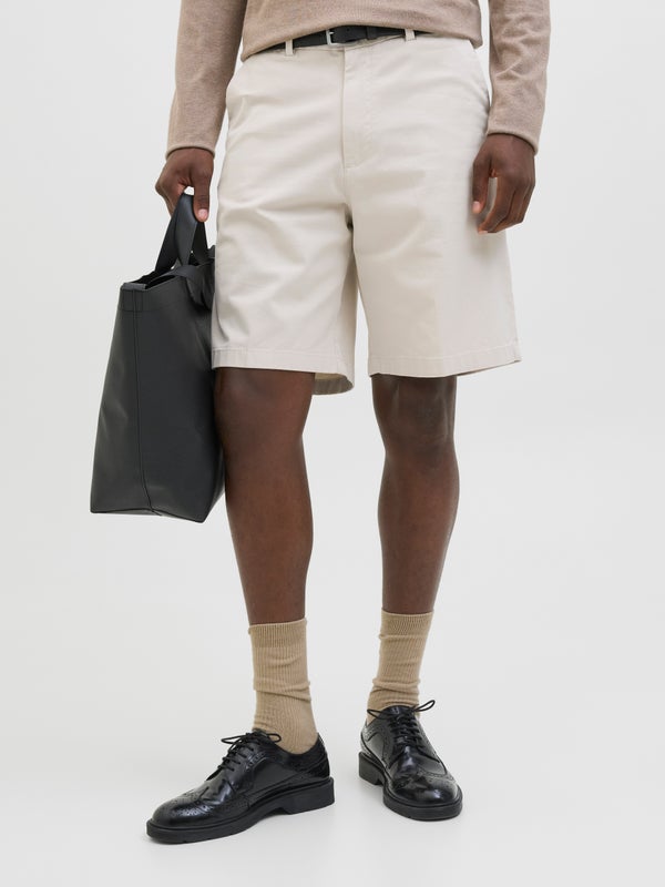 premium by jack & jones Loose Fit Chino shorts White / Moonbeam