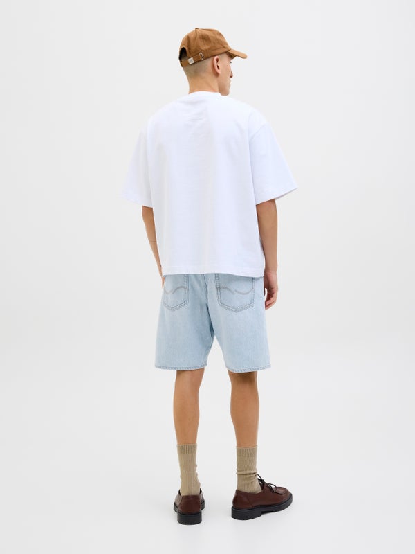 Premium By Jack & Jones Loose Fit Denim Shorts Blue / Blue Denim