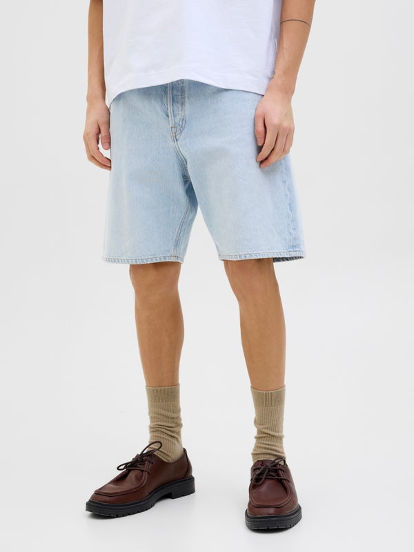 premium by jack & jones Loose Fit Denim shorts Blue / Blue Denim