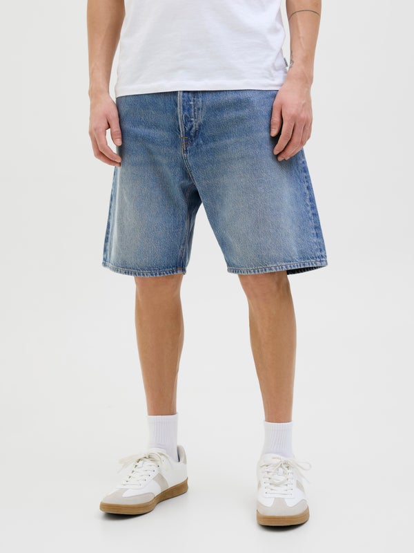 Premium By Jack & Jones Loose Fit Denim Shorts Blue / Blue Denim