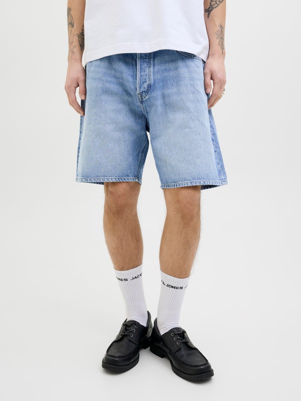 premium by jack & jones Loose Fit Denim shorts Blue / Blue Denim