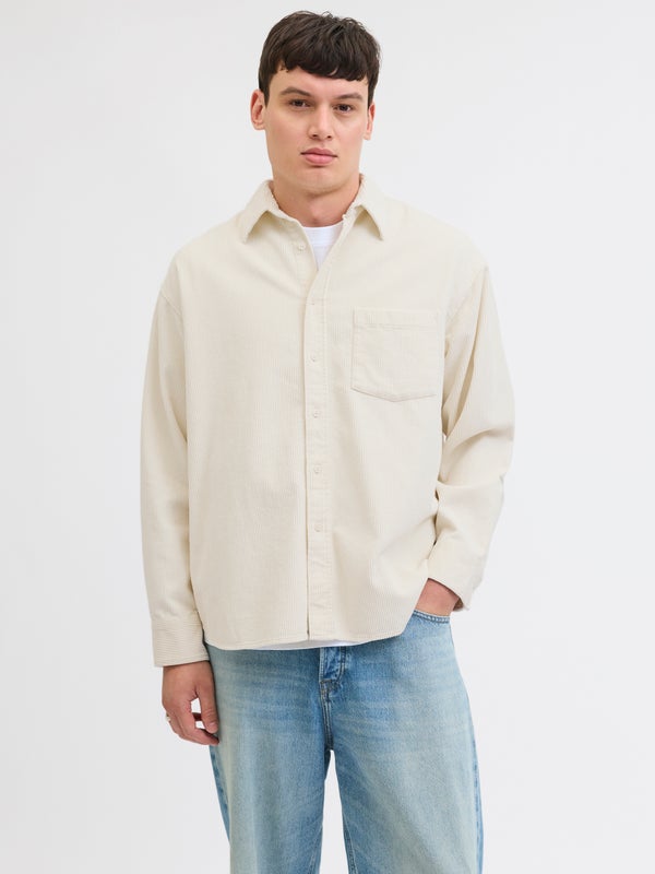 Premium By Jack & Jones Oversized Fit Shirt White / Antique White