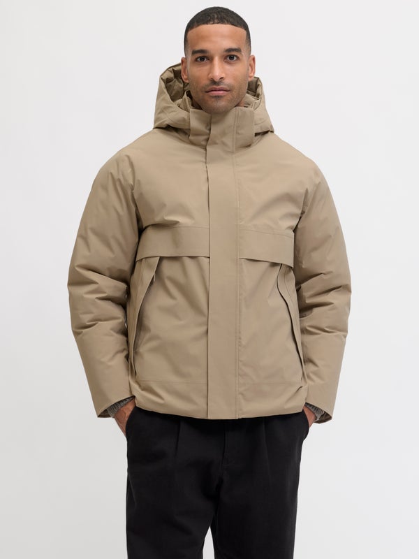 Premium By Jack & Jones Padded Jacket Beige / Wheathered Teak
