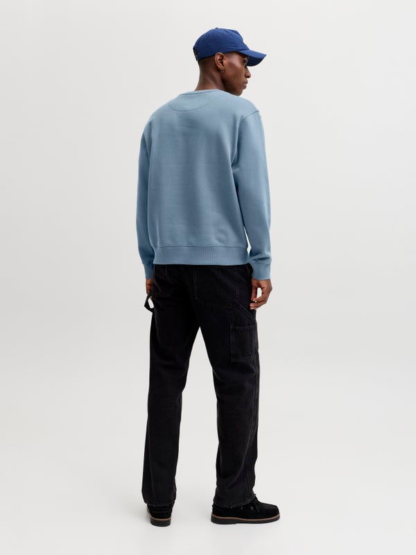 Premium By Jack & Jones Plain Sweatshirt Blue / Blue Mirage