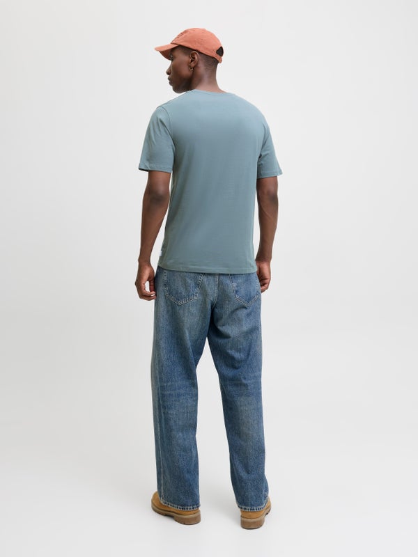 Premium By Jack & Jones Plain T-shirt Blue / Stormy Weather