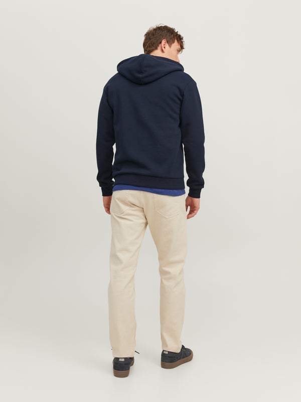 Premium By Jack & Jones Plain Zip Hoodie Blue / Navy Blazer