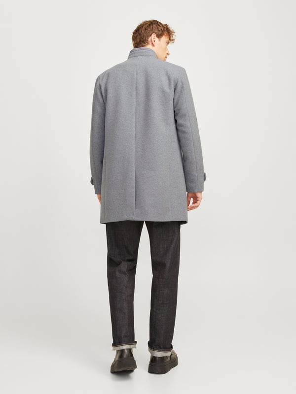 Premium By Jack & Jones Coat Grey / Light Grey Melange