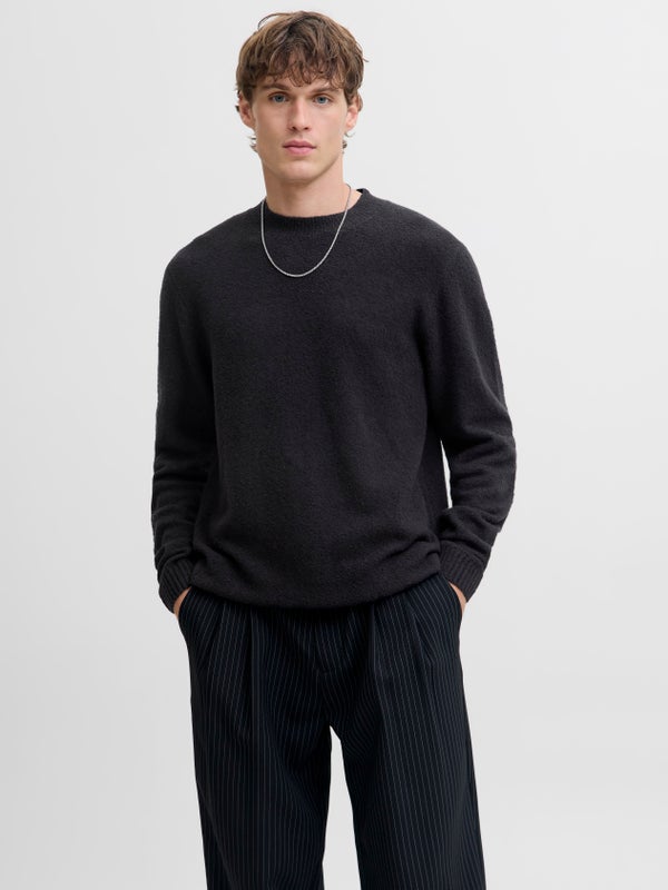 premium by jack & jones Knitted polo Black / Black