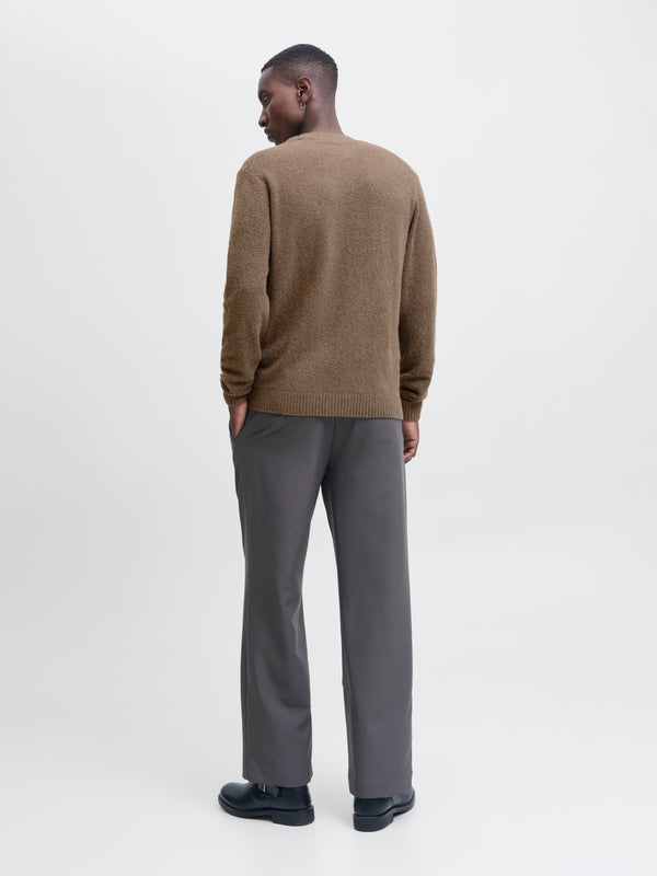 Premium By Jack & Jones Knitted Polo Brown / Brindle