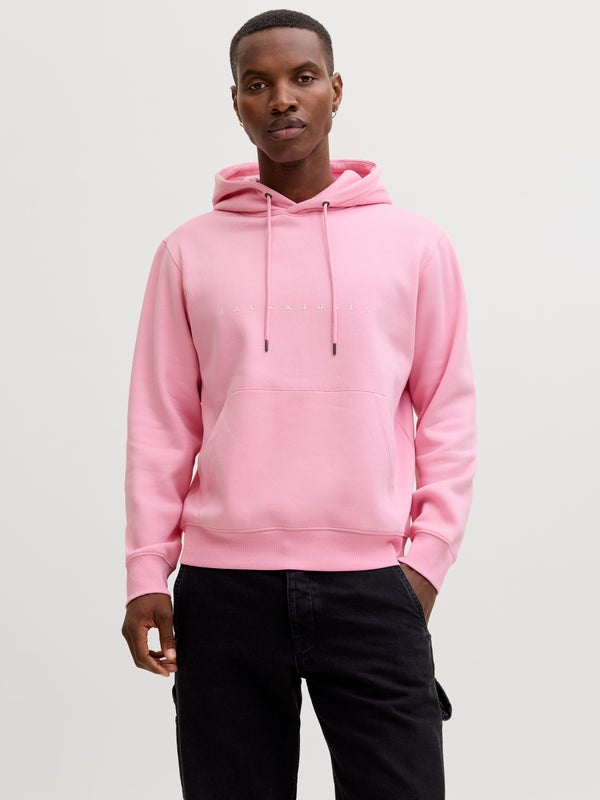 premium by jack & jones Logo Hoodie Pink / Prism Pink