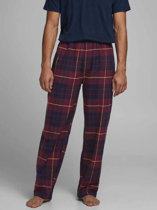 Premium By Jack & Jones Pajama Pants Red / Rum Raisin