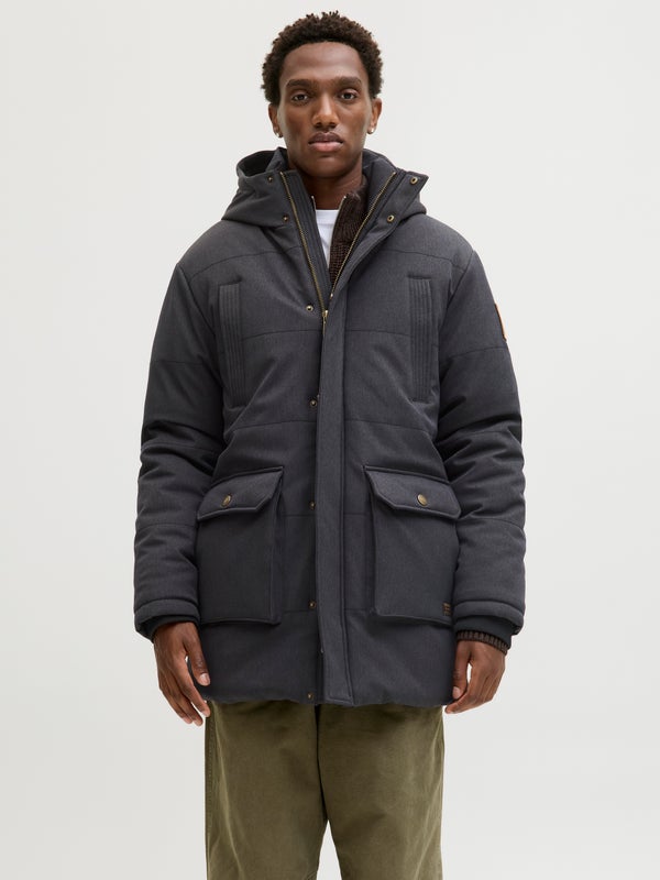 premium by jack & jones Parka Black / Black