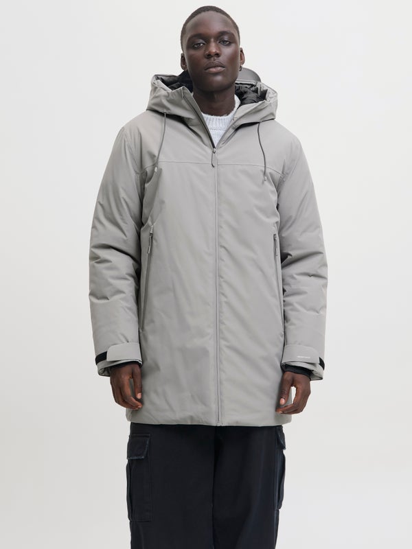 Premium By Jack & Jones Parka Grey / City Skyline