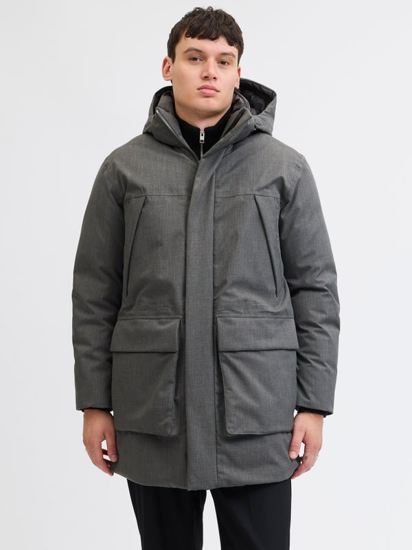 Premium By Jack & Jones Parka Grey / Dark Grey Melange