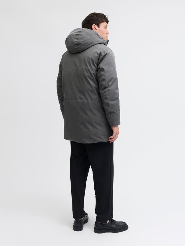 Premium By Jack & Jones Parka Grey / Dark Grey Melange