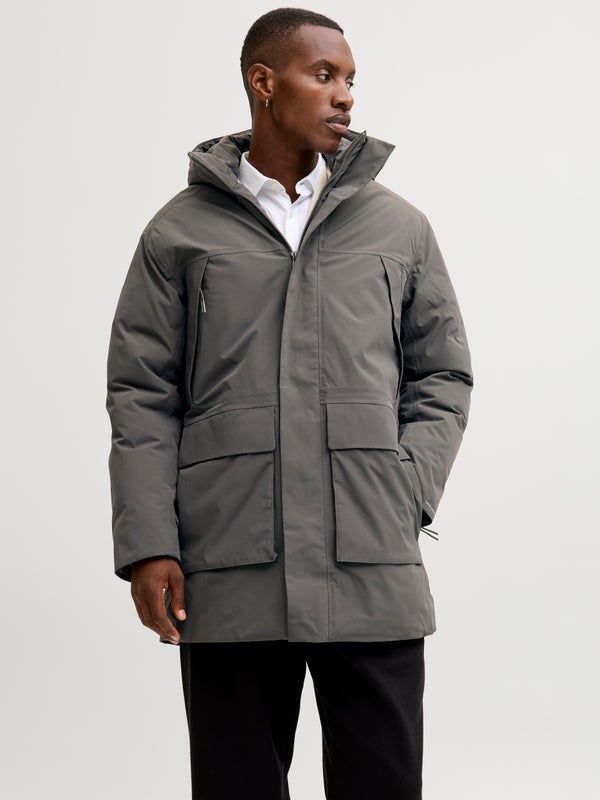 premium by jack & jones Parka Grey / Volcanic Ash